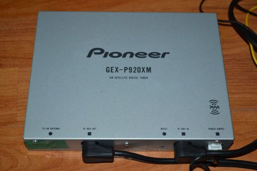 Pioneer gex-p920xm gex-p920xm sirius xm satellite radio tuner + all cables &amp; ant