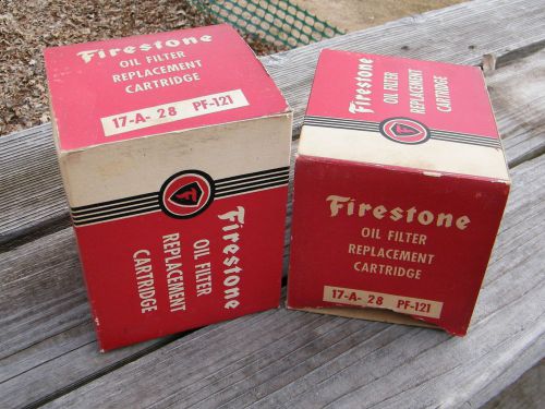 Firestone oil filter replacement cartridge # 17-a-28 pf-121 lot of 2