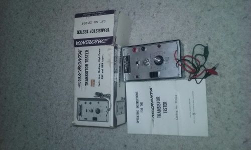 Micronta transistor tester 22-024 radio shack tandy
