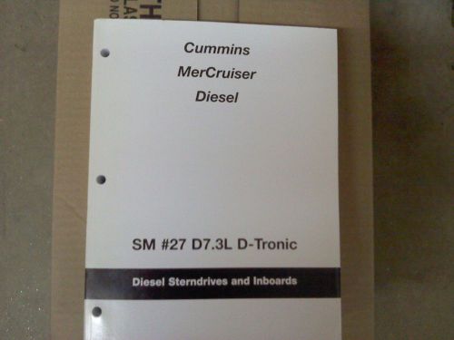 Mercruiser cummins diesel service manual # 27- part # 90-861784-1 &amp; supplement