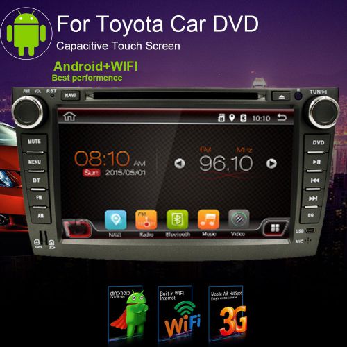 For toyota corolla 2 din 8&#034; android car stereo radio dvd player gps navi wifi bt