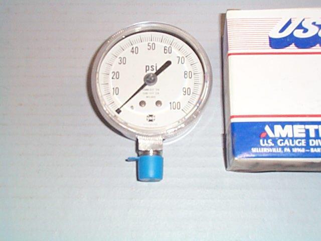 U.s.g. amtek 0-100 psi pressure gauge