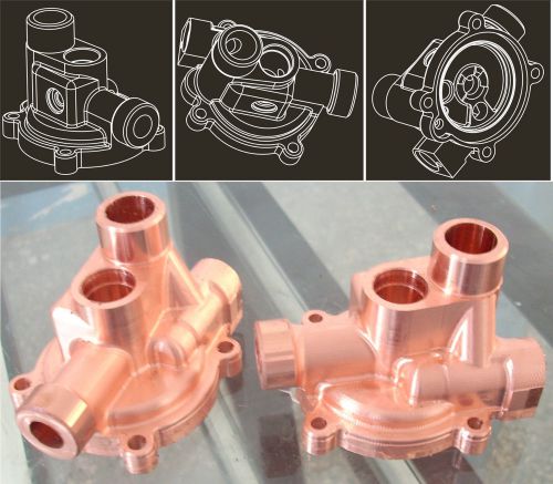 Custom cnc machining precision copper brass valve body rapid prototyping parts