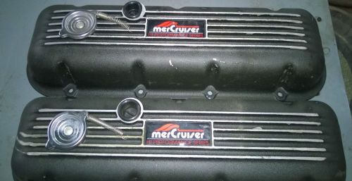 Pair of mercruiser big block chevy bbc valve covers, cast aluminum, rat rod