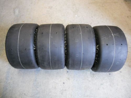 Hoosier r60a 4.5 x 10.0 x 5 racing kart tires set of 4