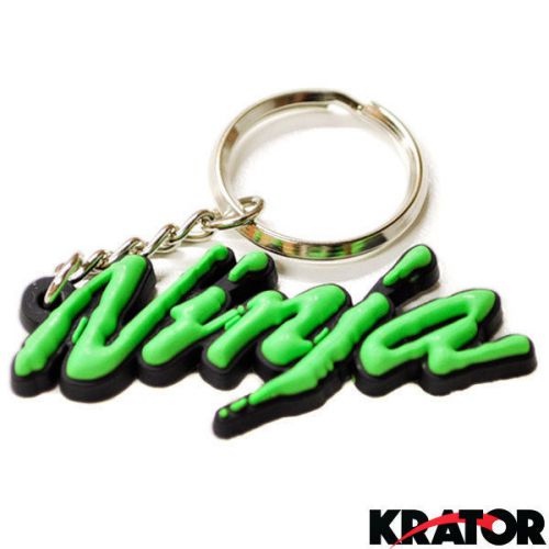 3d soft rubber motorcycle key chain ring for kawasaki ninja zx 6r 10r 250r 650
