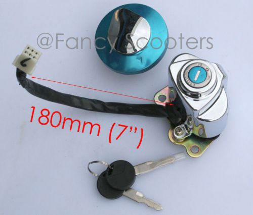 Ignition key/gas tank cap 3 position and 6 wires