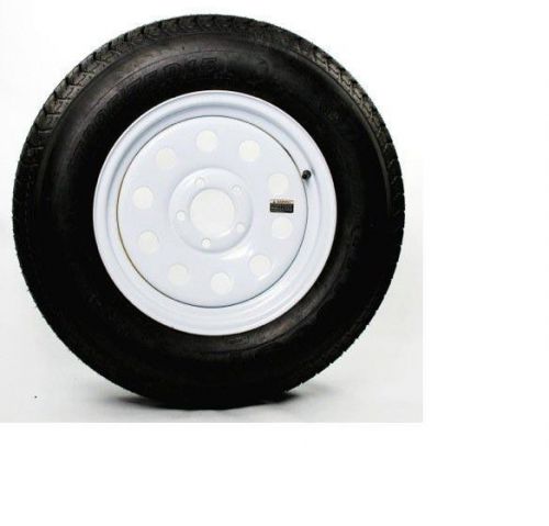 20575d15 trailer tire with rim (white mod rim)