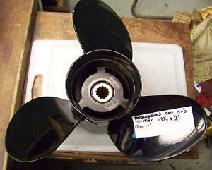 Hustler johnson / evinrude propeller 13 1/4 x 21   13 spline
