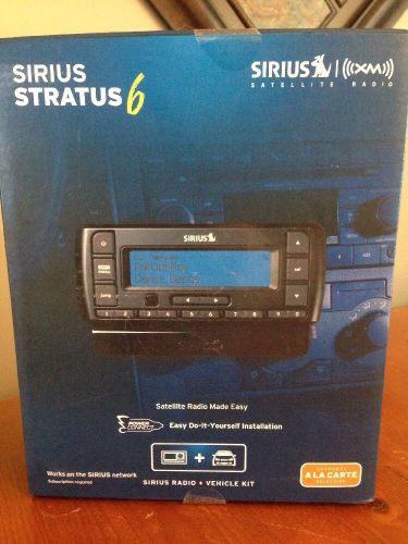 New in box sirius stratus 6 xm satellite radio + vehicle kit