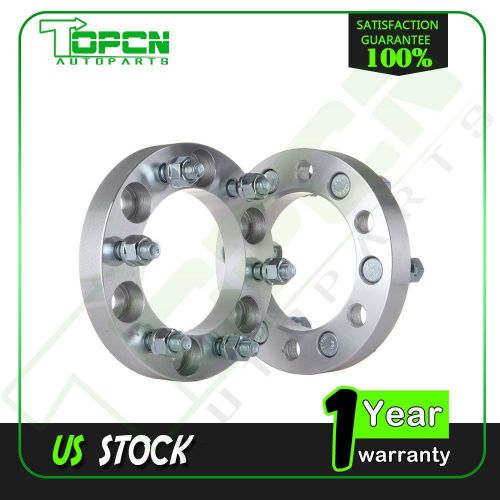 2x 25mm 6x5.5 wheel spacers 12x1.25 studs for nissan trucks 1&#034; adapters