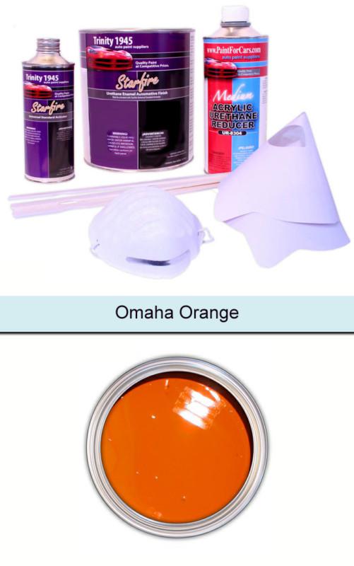 Omaha orange urethane acrylic automotive paint kit