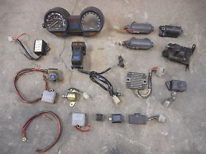Motorcycle electrical parts lot - coils regulator gauges relays &amp; more 001-69