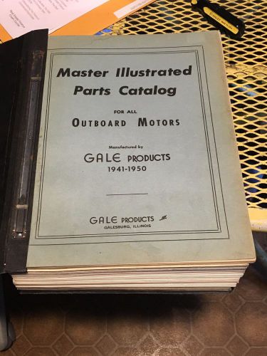 Vintage gale outboard motor master service factory manual 1941 -1950