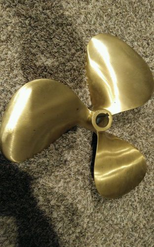 Michigan dyna jet propeller bronze-brass ( 17 x 17 ) lh 1-3/16&#034; shaft 1&#034; taper