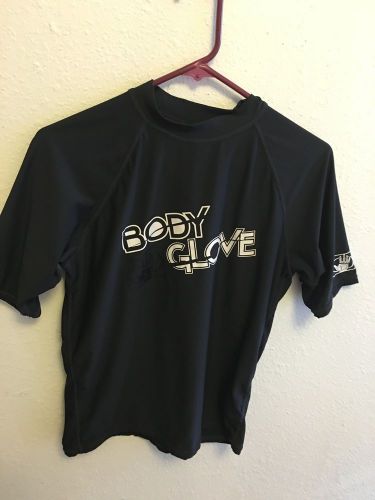 Body glove uv protection women&#039;s large 38&#034; short sleeve shirt, black