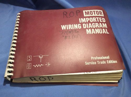 1977 to 1983 motor imported wiring diagram auto manual professional trade.