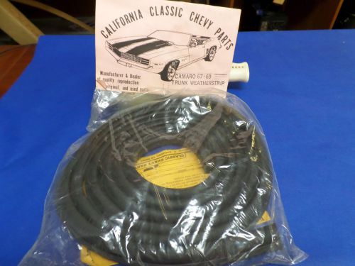 1967-69 camaro &amp; firebird trunk weatherstrips by california classic chevy parts