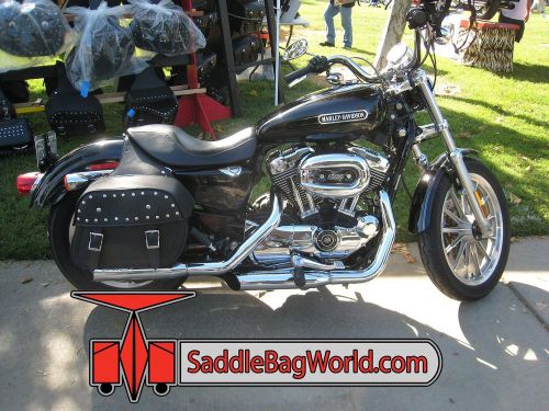 Saddlebags for harley sportster 883 slanted perfect style