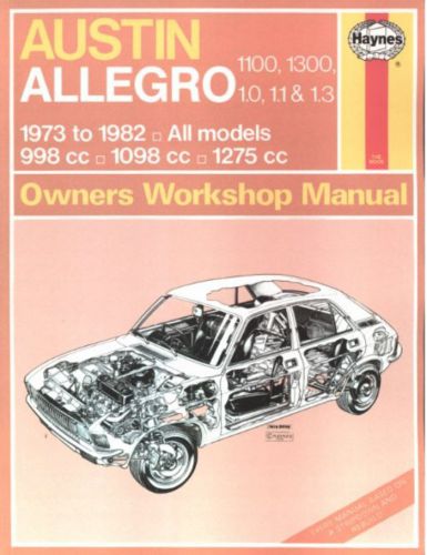 Haynes workshop manual austin allegro 1100 1300 1973-1982  repair service