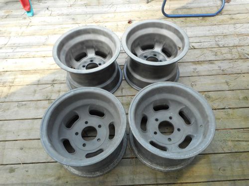Halibrand magnesium wheels 15 x 11 &amp; 15 x 9 1/2  drag race rat rod scta