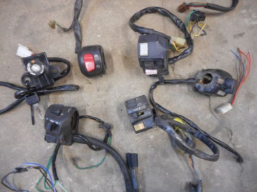 Motorcycle switches parts lot - handlebar switches &amp; ignition switch 001-67