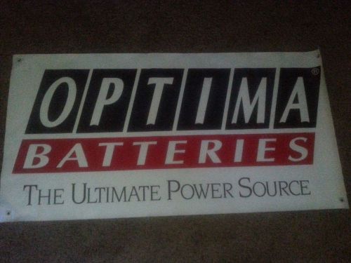 Optima batteries vinyl banner 24x48 interstate diehard