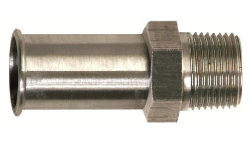 Professional products 54180 3/8 npt stainless steel straight fuel inlet fitting