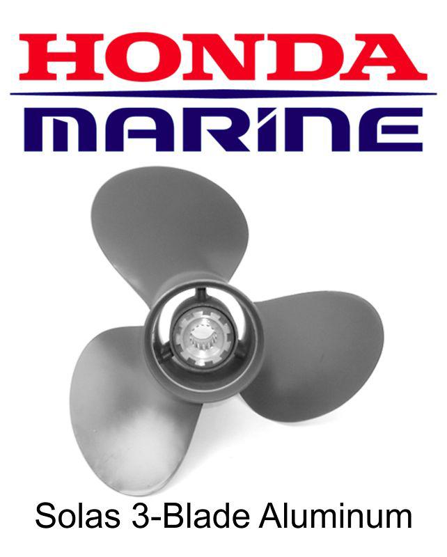 Honda bf75-bf130 13-3/4 x 13 solas 3 blade aluminum propeller 58130-zw1-013ah