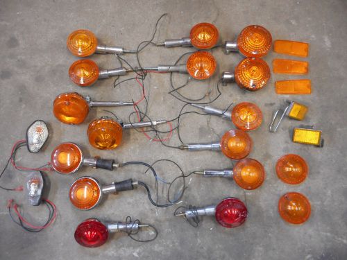 Motorcycle turn signal parts lot - turn signals blinkers lights 001-66