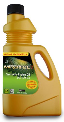 Miratec, 100% synthetic engine oil, 10w40, made in korea