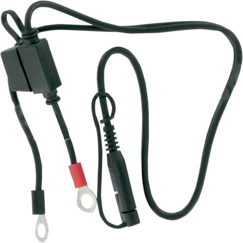 Battery tender eye connector fused w/cvr black 0.75a 12v snap cords 081-0069-6