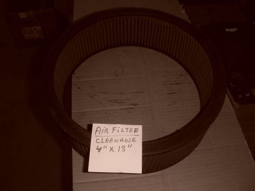 Cleanable 4&#034; x 13&#034; used air filter