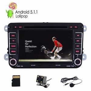 Quad-core android 5.1 car dvd player radio rds wifi 4g for vw jetta polo passat