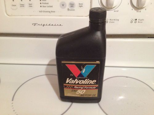 Valvoline sae 50 racing motor oil - 1 quart bottle
