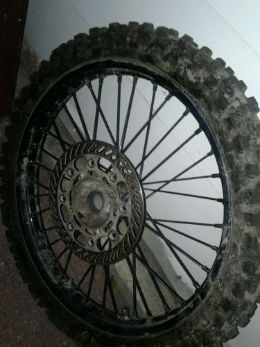 Black powder coated front dirt bike rim 21&#034;