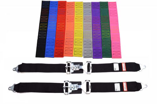 Your choice of thread and belt color new (2) 3&#034; latch &amp; link racing lap belts