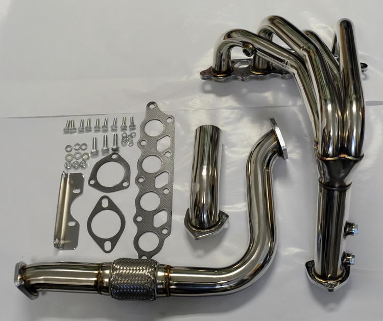 Ford focus 00-04 2.0l dohc stainless long tube header & downpipe race manifold