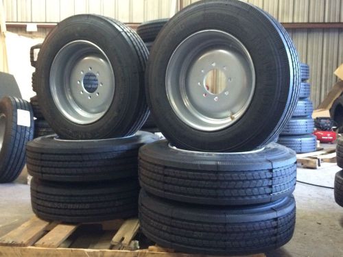 17.5&#034; heavy duty tire wheel combo 215 75 17.5 16-pl tire new lrh 215x75x17.5