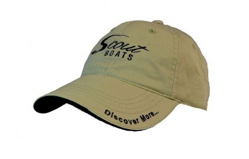 Bretmor headwear scout boats logo unstructured 100% cotton khaki hat cap