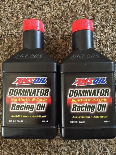 Amsoil dominator 2 cycle synthetic racing oil, two quarts