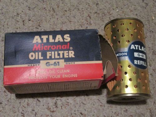 Atlas g-61 micronal oil filter nos fits pre 1960 autos