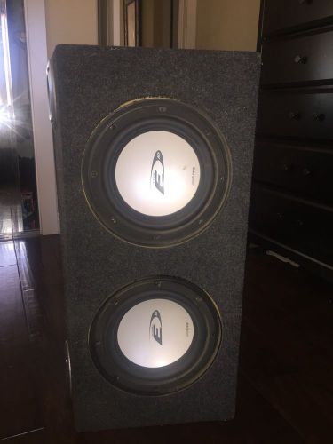 Subwoofer with type e 10 alpine speakers and a sony xm-1252gtr amplifier