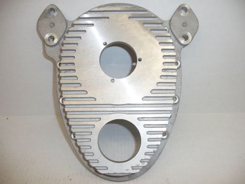 Sbc chevy cast aluminum timing cover with water block off plates