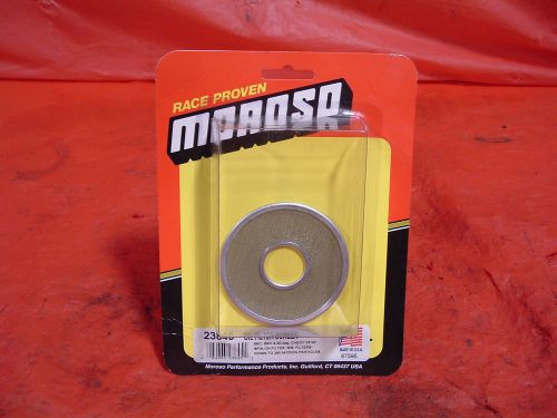 Moroso pre filter screen for spin on oil filters sbc chevy fram hp4 wix oberg