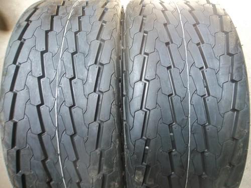Two 20.5/8.00x10, 20.5/800-10 tubeless 10 ply boat, utility, trailer tires