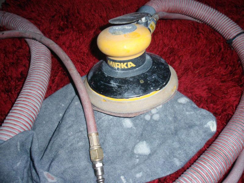 Mirka 6" orbital sander 1200 rpm w/ vacuum pick up & dust bag