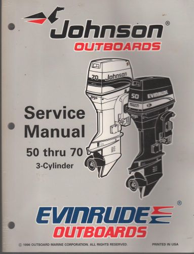 1997 omc outboard motor 50 thru 70 hp 3 cy service manual read  p/n 507266 (990)