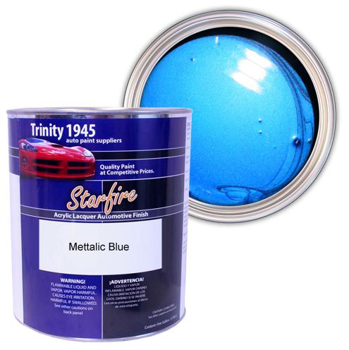 1 gallon metallic blue acrylic lacquer auto paint