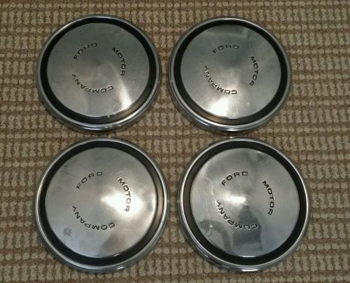 1970-1973 ford mustang gt dog dish wheel covers hubcaps set of 4 d2aa-1130-aa